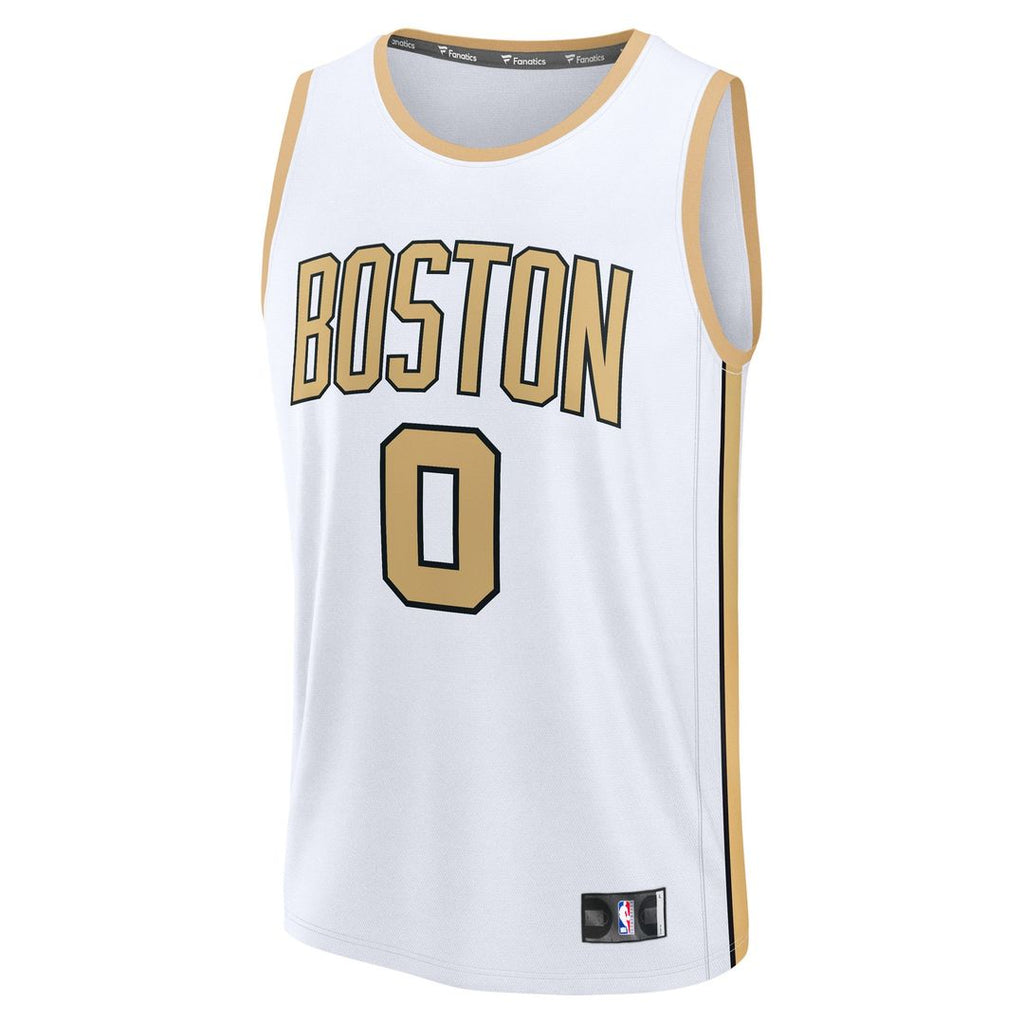 Jayson Tatum Boston Celtics Fanatics 2025/26 City Edition Fast Break Jersey - White
