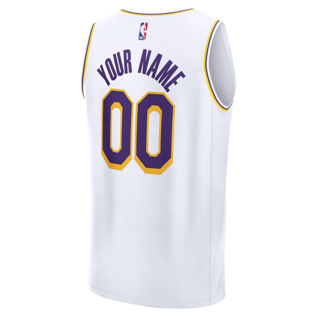 Los Angeles Lakers Fanatics Fast Break Custom Jersey - Icon Edition - Purple