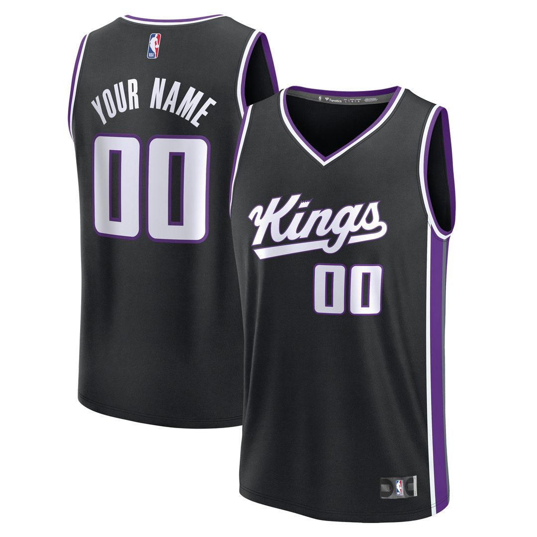 Sacramento Kings Fanatics Youth Fast Break Custom Replica Jersey - Purple  - Statement Edition